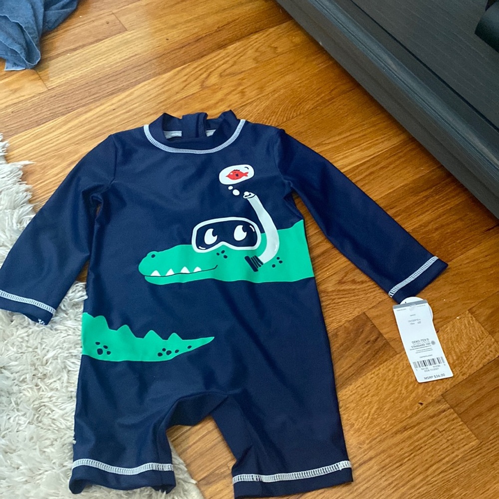 NWT Carters Baby Boy Rashguard - Size 18m